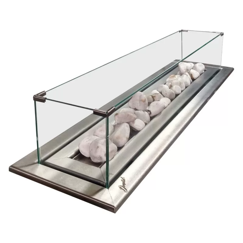 Lareira a Gás externa Dometal - Queimador 80cm1